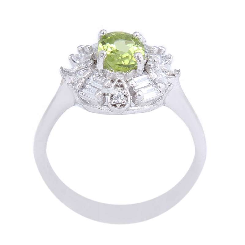 انگشتر نقره زنانه مدل زبرجد کد AWR_966