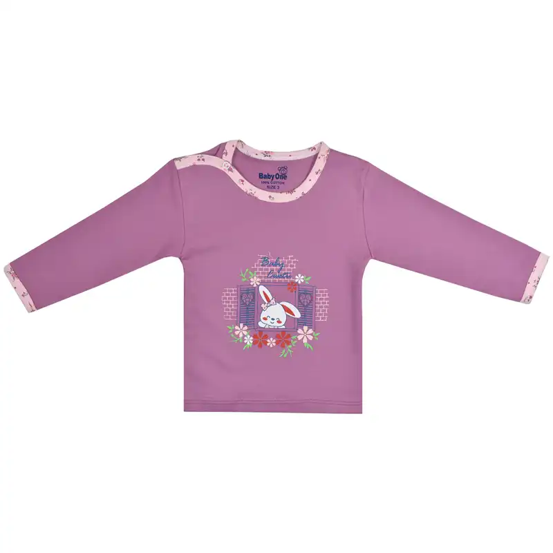 ست تی شرت و شلوار نوزادی بی بی وان مدل خرگوش کد ۱