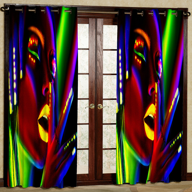  پرده مدل مخمل پانچی کد 4896 سایز 140x280 سانتی متر