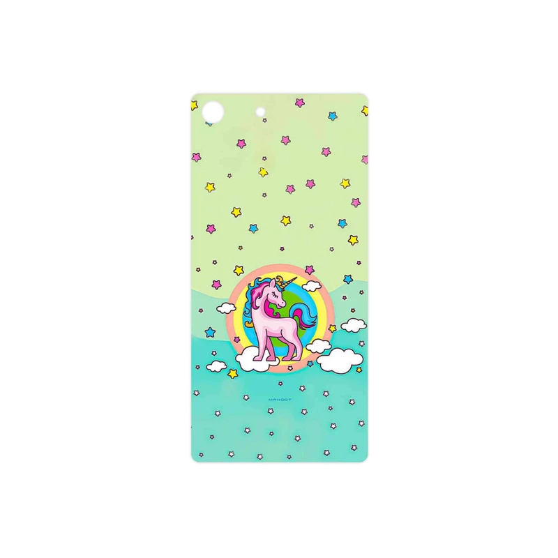 برچسب پوششی ماهوت مدل Rainbow unicorn adventure مناسب برای گوشی موبایل سونی Xperia M5