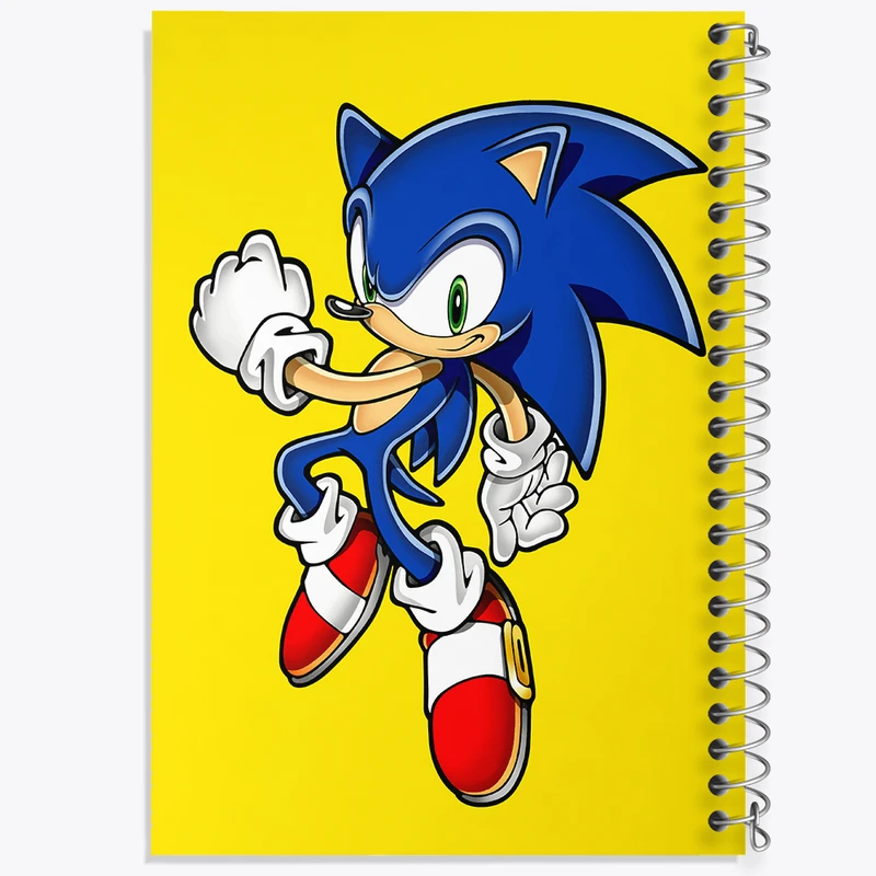 دفتر مشق 100 برگ خندالو طرح سونیک (Sonic) کد 37016