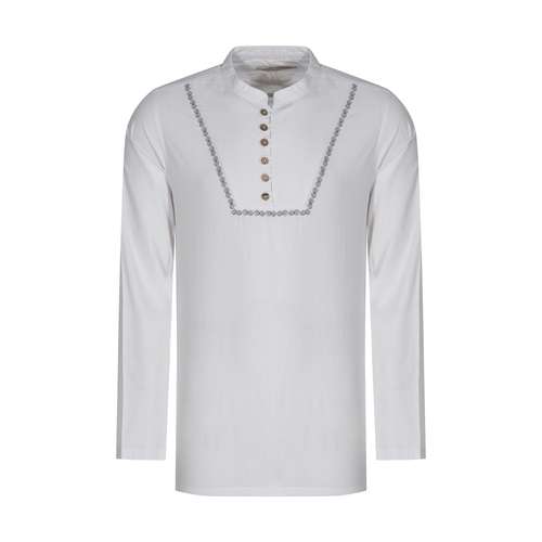 پیراهن مردانه تن درست مدل 108-WHITE