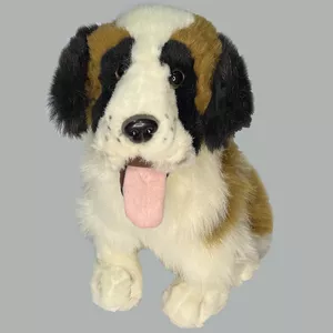 عروسک طرح سگ مدل Saint Bernard Dog کد SZ11/949 ارتفاع 33 سانتی‌متر