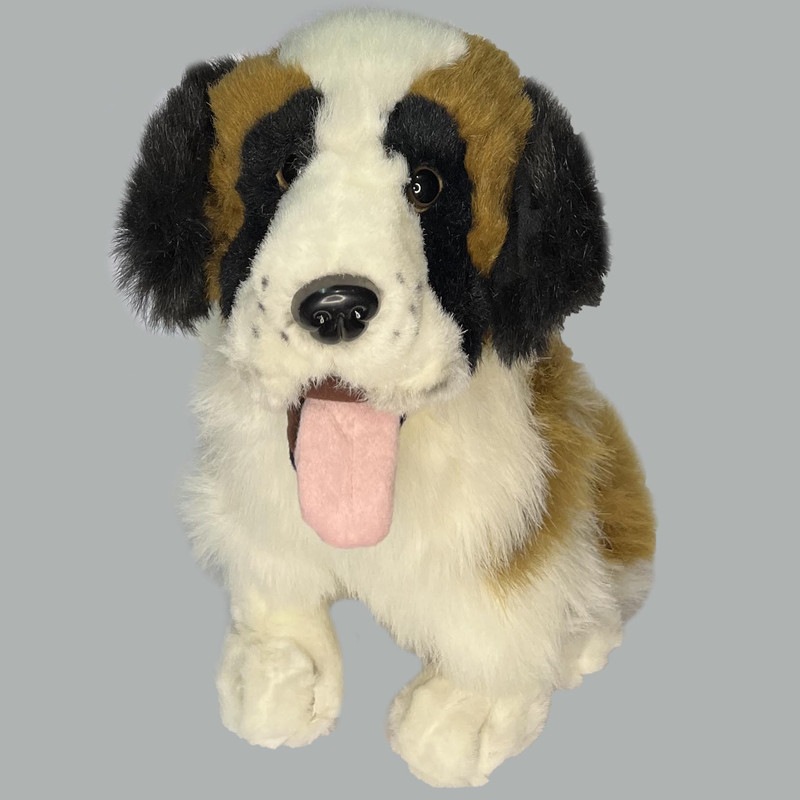 عروسک طرح سگ مدل Saint Bernard Dog کد SZ11/949 ارتفاع 33 سانتی متر