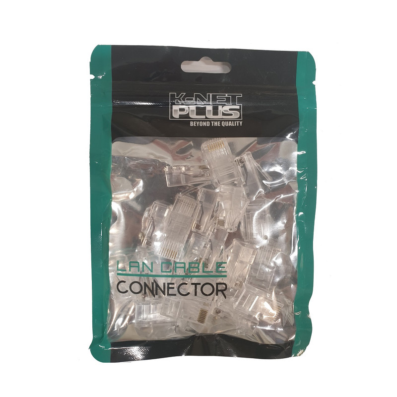 کانکتور Rj45 کی نت پلاس مدل KP-N1072 بسته 20 عددی