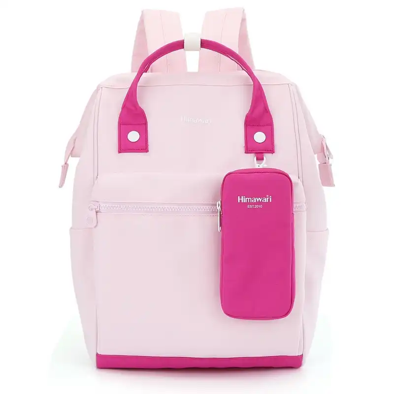 کوله پشتی دخترانه هیماواری مدل آویز جیب دار کد h113