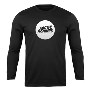 تی شرت آستین بلند مردانه مدل  ARCTIC MONKEYS کد P005 رنگ مشکی