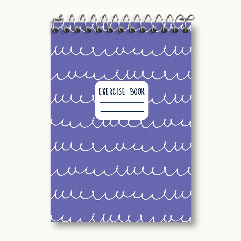 دفتر یادداشت 50 برگ خندالو مدل پترن فانتزی کد N456