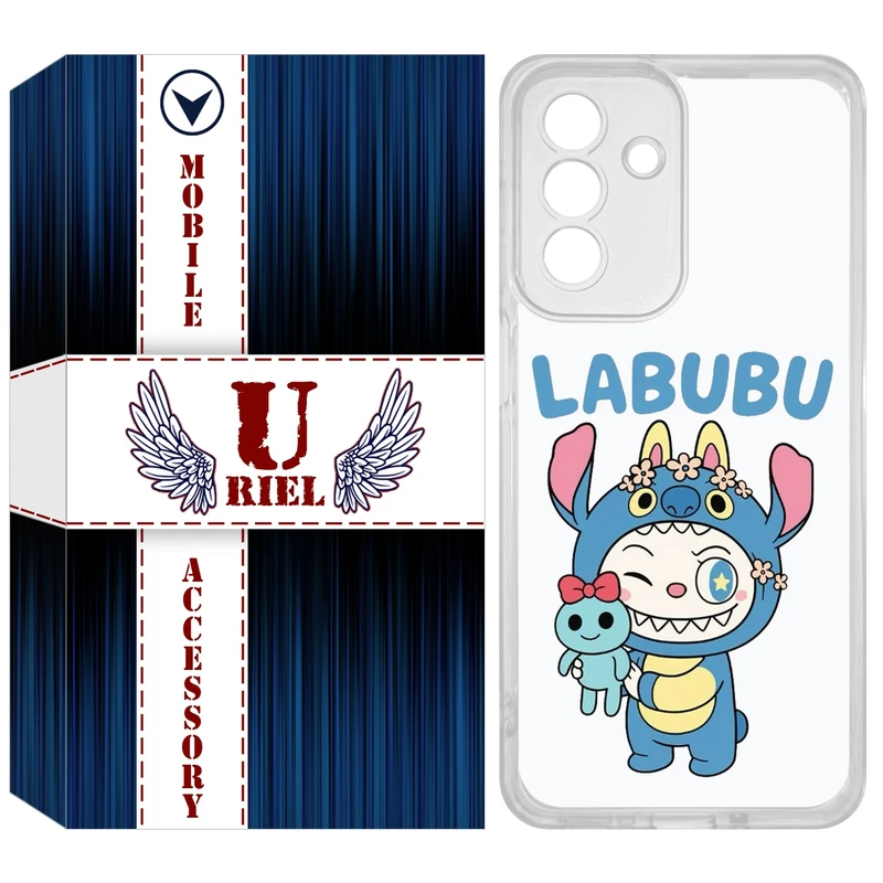 کاور یوریل مدل Clear کد 112 طرح لبوبو Labubu مناسب برای گوشی موبایل سامسونگ Galaxy A56