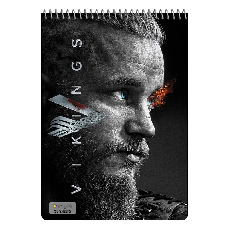 دفتر نقاشی 50 برگ سیمی کارنیکا طرح وایکینگ ها Vikings کد 85855