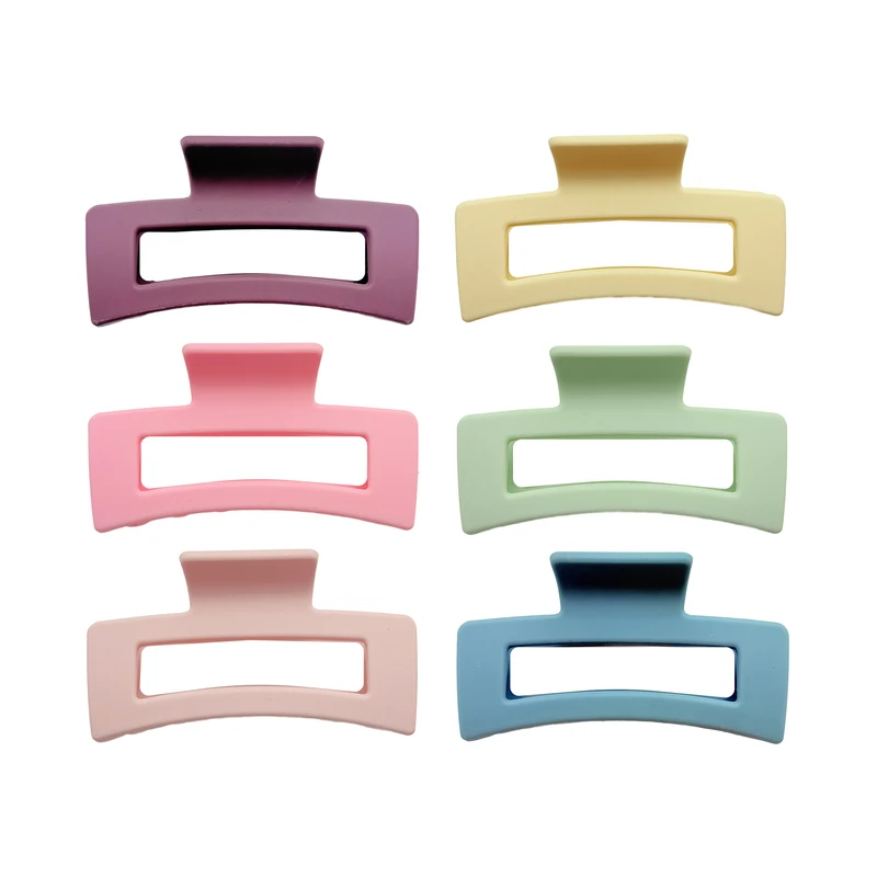 کلیپس مو زنانه مدل شمعی پاستلی مجموعه ۶ عددی