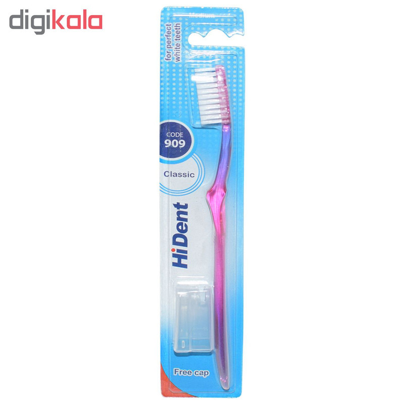 مسواک های دنت مدل 909 با برس متوسط مجموعه 4 عددی