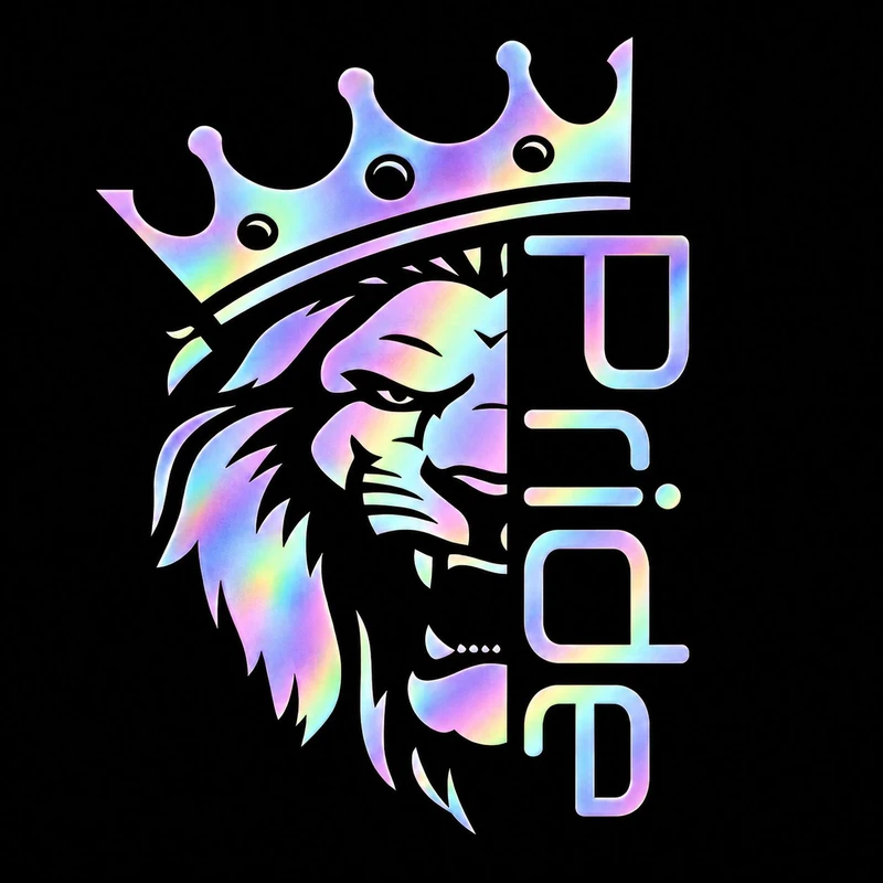 برچسب بدنه خودرو سولگی طرح Pride هولوگرامی کد M175