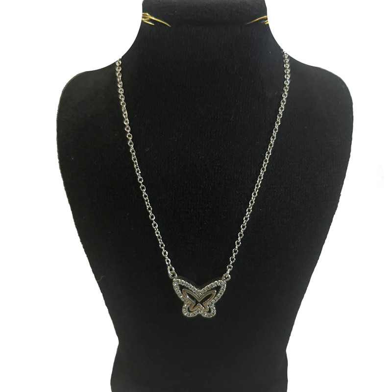 گردنبند نقره زنانه مدل پروانه گردنبند نقره زنانه مدل پروانه