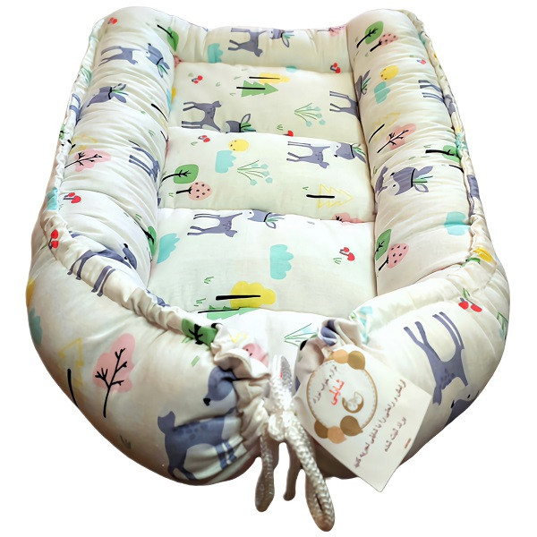 تشک خواب نوزاد شایلی مدل آهو به همراه بالش شیردهی بسته 3 عددی