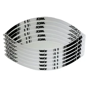 پد برچسب دور رینگ موتور سیکلت وارون مدل W-15-WH مناسب برای اس وای ام SYM بسته 12 عددی