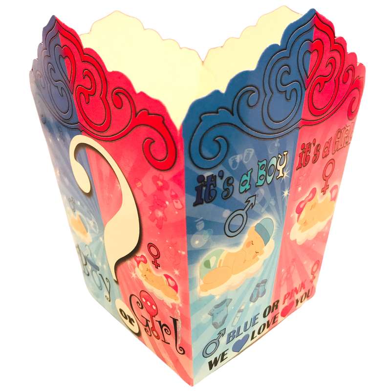 ظرف پاپ کورن مسترتم طرح تعیین جنسیت پلاس