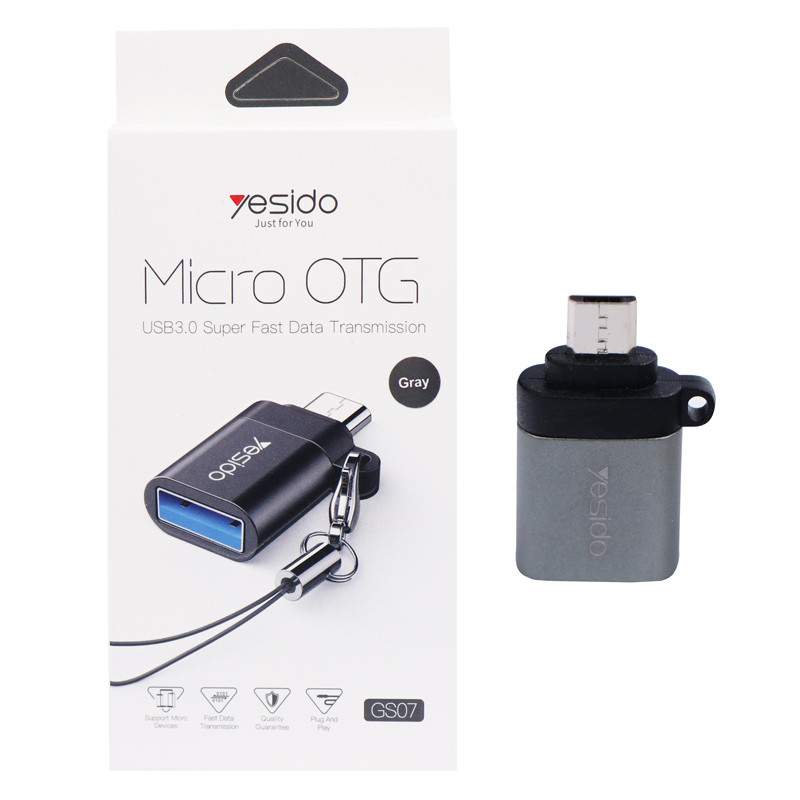 خرید و قیمت مبدل OTG microUSB یسیدو مدل GS07 