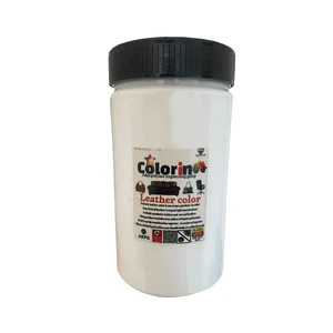 رنگ چرم کالراین مدل Leather Painting حجم 500 میلی لیتر رنگ سفید