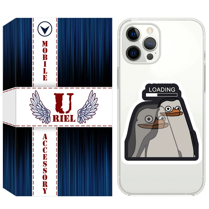 کاور یوریل مدل Clear کد 84 طرح Loading مناسب برای گوشی موبایل اپل iPhone 12 Pro Max