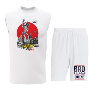 ست تاپ و شلوارک مردانه مدل R027W