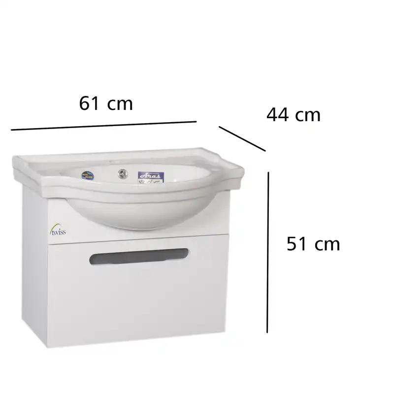 ست کابینت و روشویی توییس مدل tws 1029