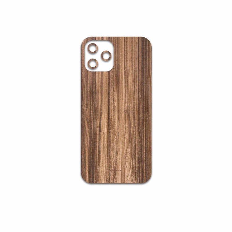 برچسب پوششی ماهوت مدل Light-Walnut-Wood مناسب برای گوشی موبایل اپل iPhone 12 Pro