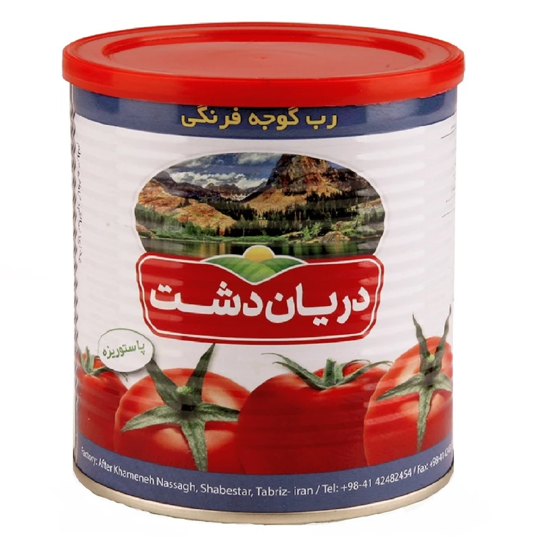 رب گوجه فرنگی دریان دشت - 800 گرم عکس شماره 1