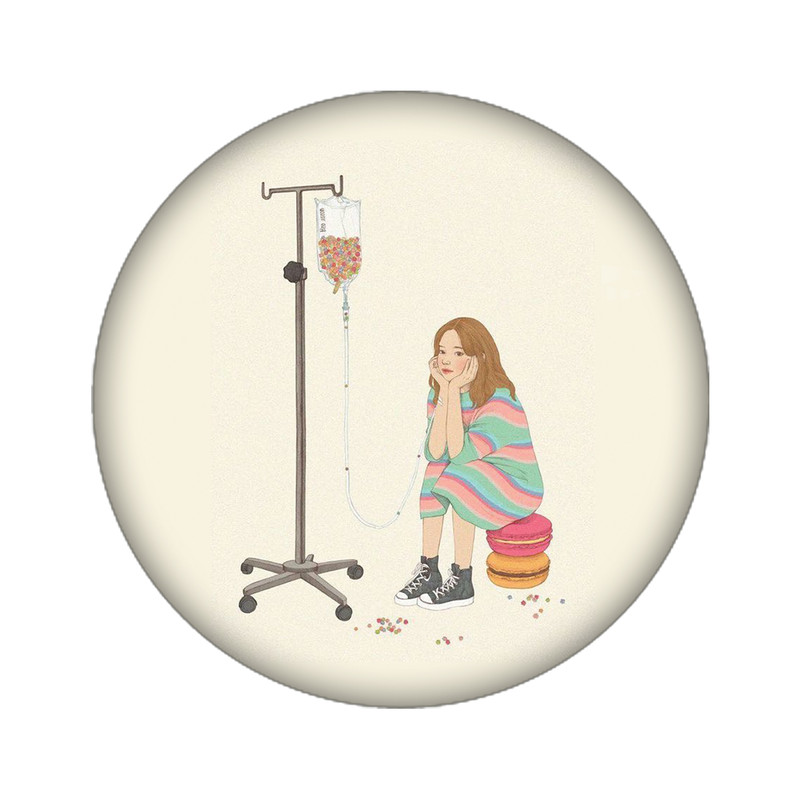 استیکر تزئینی موبایل مدل دختر کد 3462