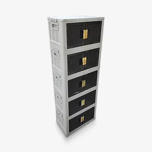 فایل اداری مدل کابینتی تاشو 5 طبقه کد D0500