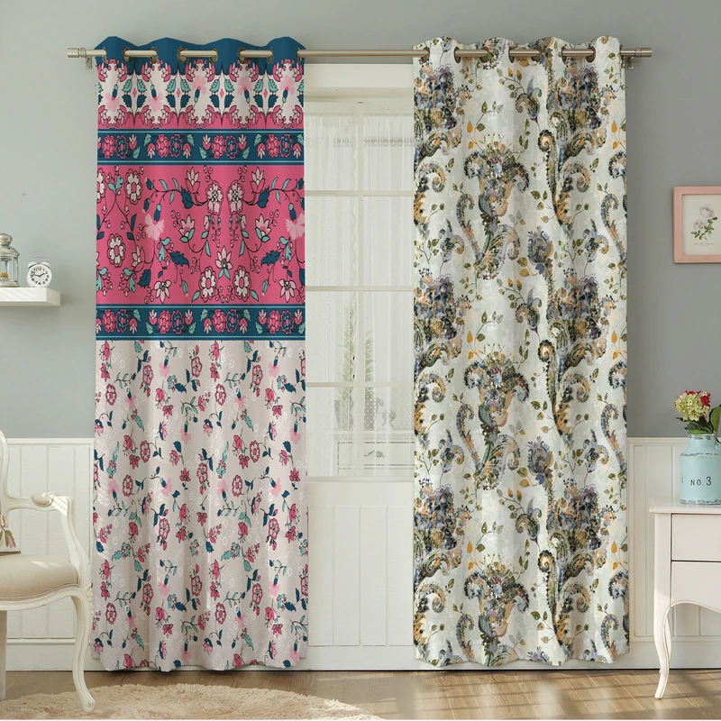 پرده نیروانا طرح مدرن  مدل هازان کد 4919 سایز 140×280 سانتی متر