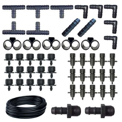 لوازم آبیاری قطره ای مدل Y-50 مجموعه 50 عددی 