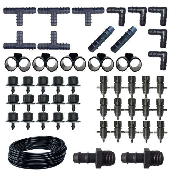 لوازم آبیاری قطره ای مدل Y-50 مجموعه 50 عددی