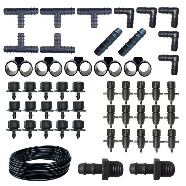 لوازم آبیاری قطره ای مدل Y-50 مجموعه 50 عددی