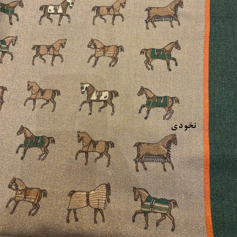 شال زنانه مدل ژاکارد چهارفصل لمه دار