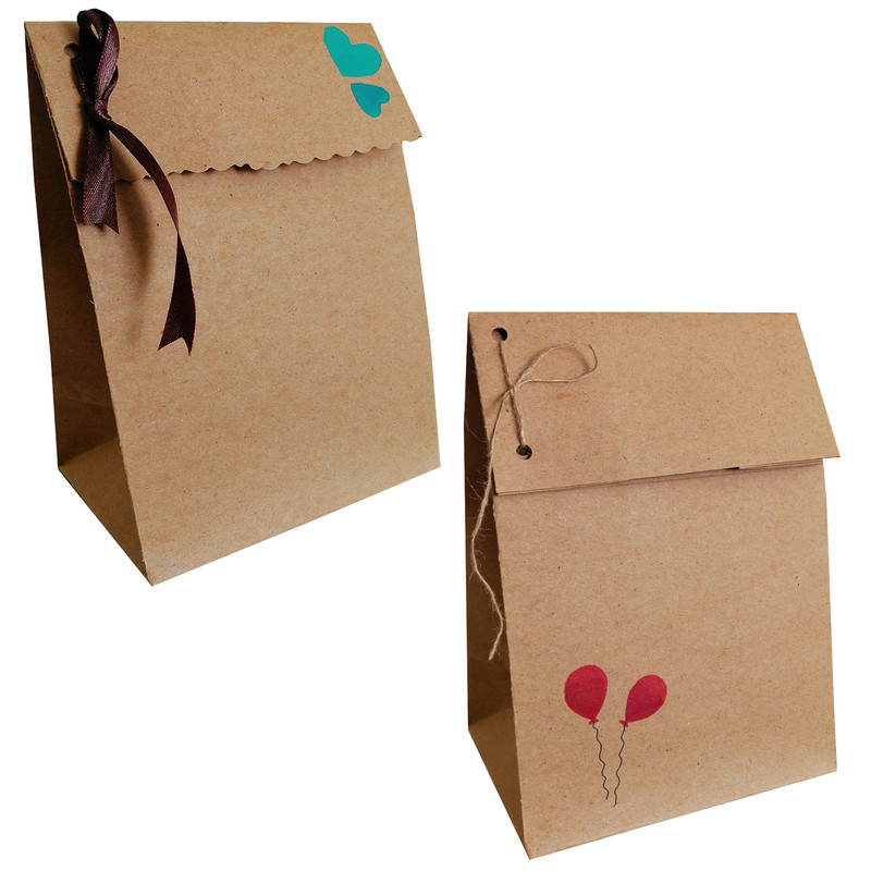 پاکت هدیه مدل کرافت تاشو A15 مجموعه دو عددی