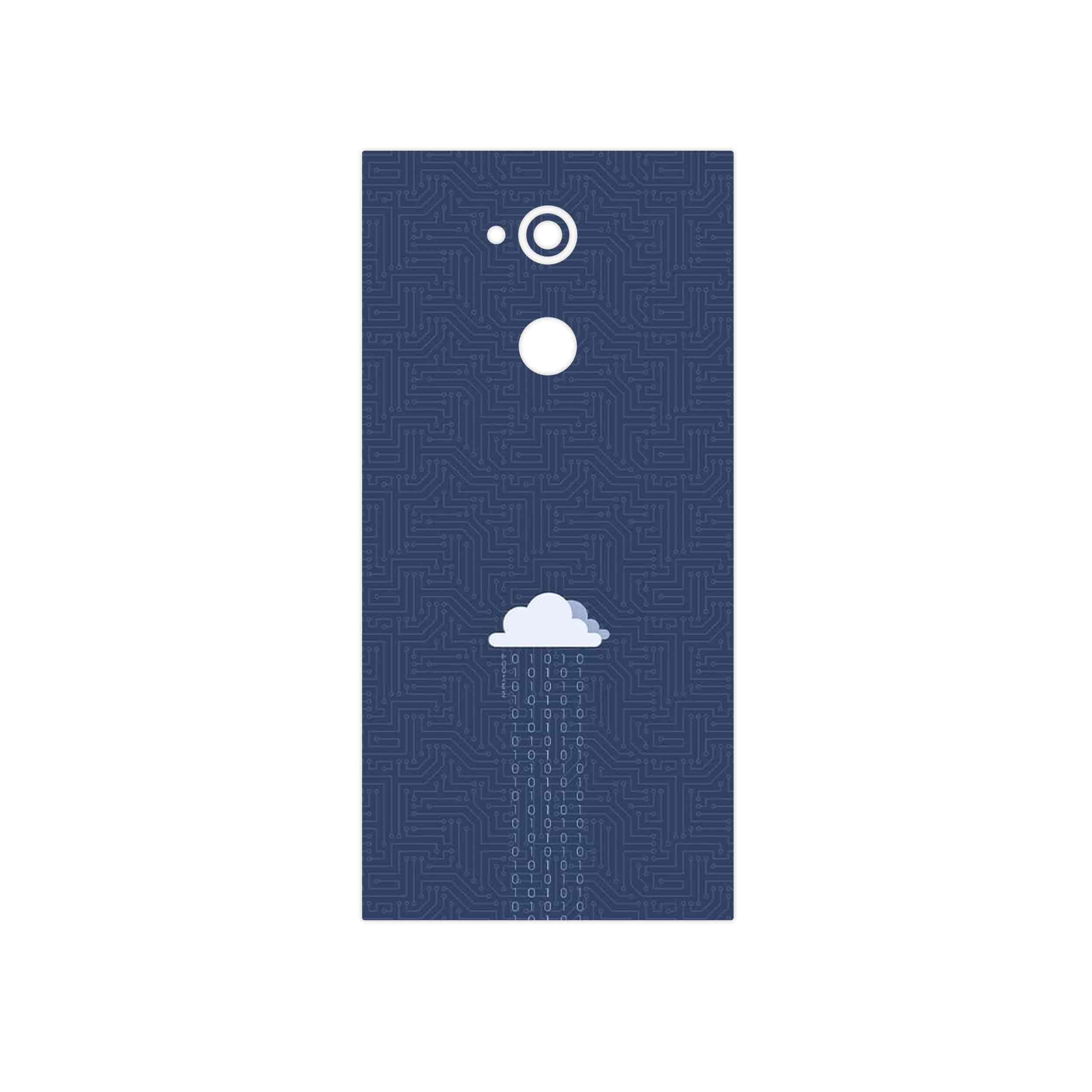 برچسب پوششی ماهوت مدل Minimal Data Cloud مناسب برای گوشی موبایل سونی Xperia XA2 Ultra