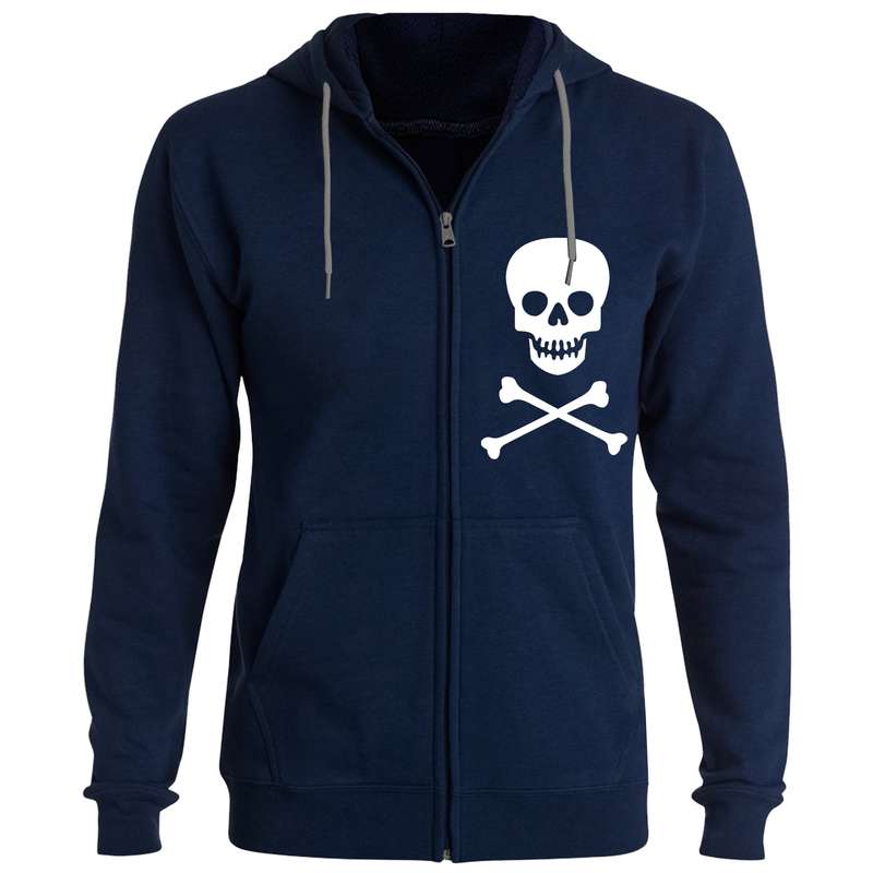 سویشرت پسرانه مدل جمجمه F14 رنگ سرمه ای