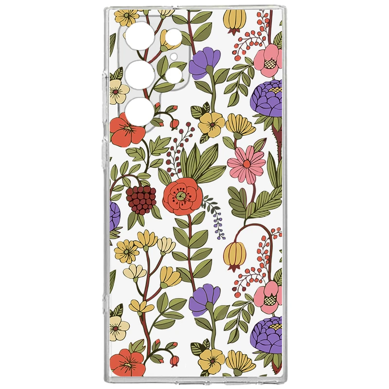 کاور طرح Tiny Flower مناسب برای گوشی موبایل سامسونگ Galaxy S22 Ultra