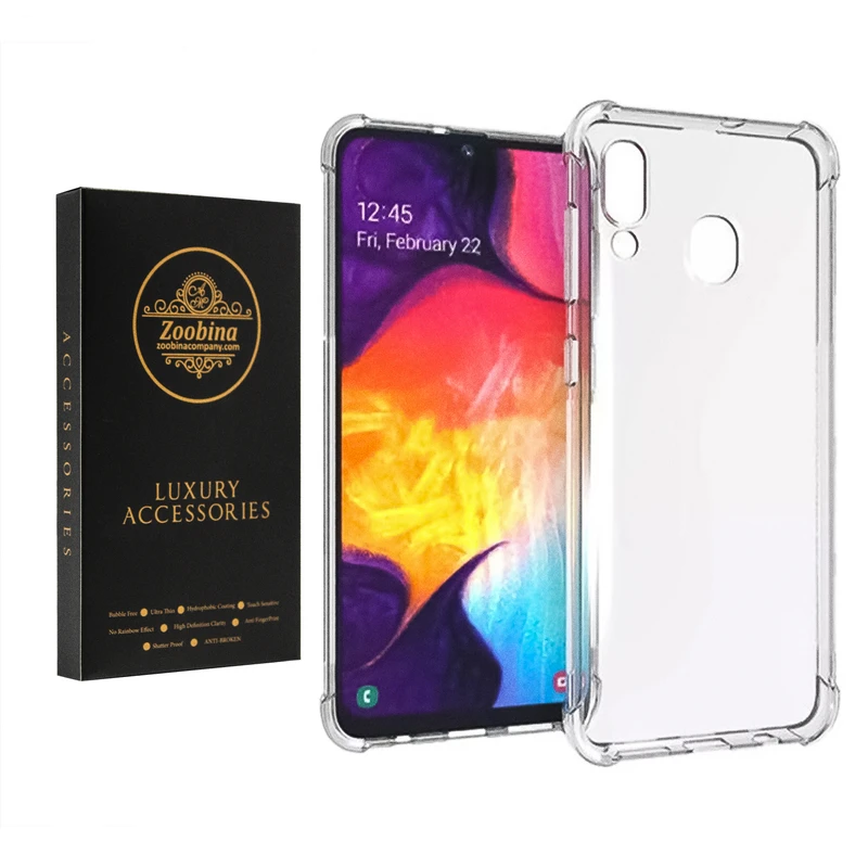 کاور زوبینا مدل Clear مناسب برای گوشی موبایل سامسونگ Galaxy A20 / A30