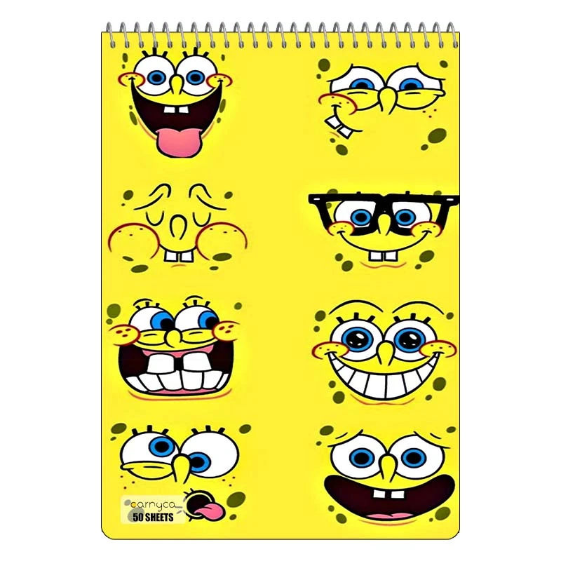 دفتر نقاشی 50 برگ سیمی کارنیکا طرح باب اسفنجی spong bob کد 20934
