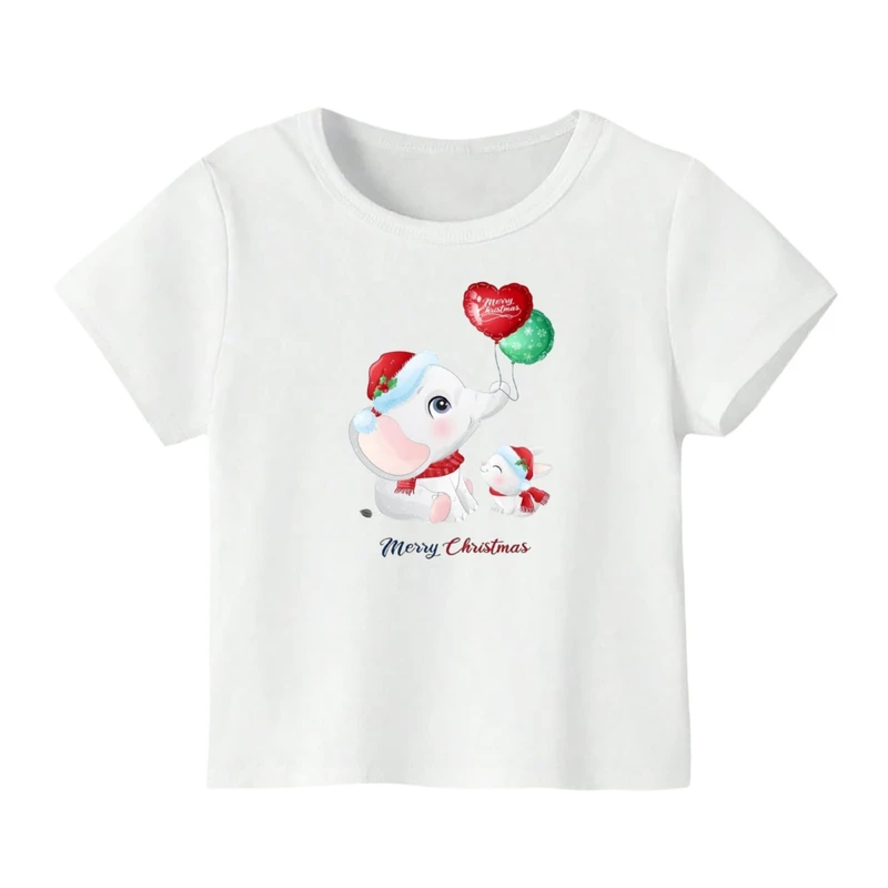تی شرت آستین کوتاه بچگانه مدل فیل کریسمس