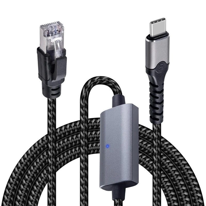 کابل تبدیل RJ45 به USB-C دونجی مدل RJ-5000 طول 1.2 متر