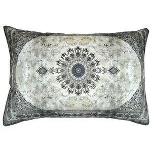 رو بالشی مدل مخمل کتیبه ای کد ROB-0041 سایز 45*65 سانتی متر