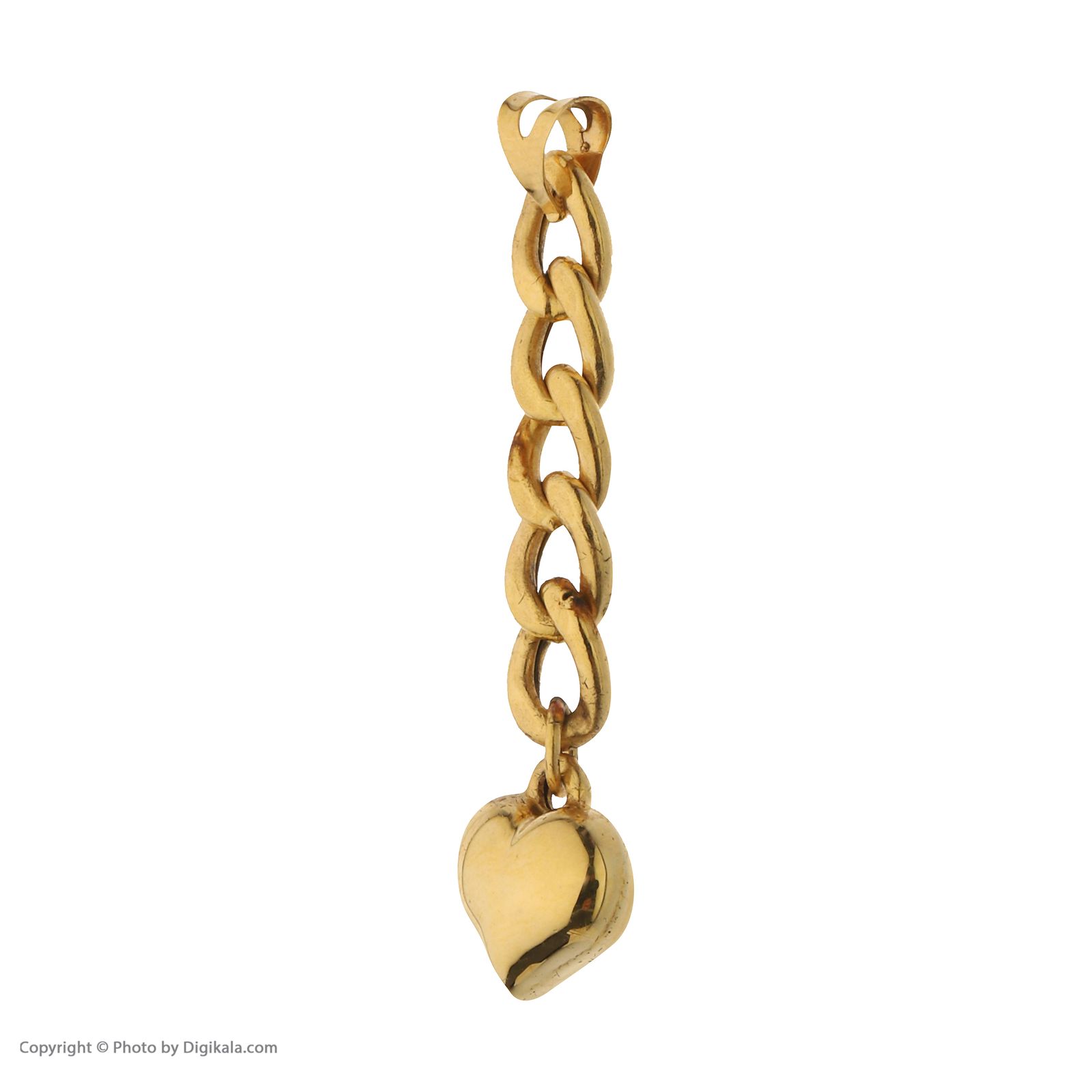 آویز گردنبند طلا 18 عیار زنانه مایا ماهک مدل MM1611 طرح کارتیه و قلب 3بعدی -  - 2