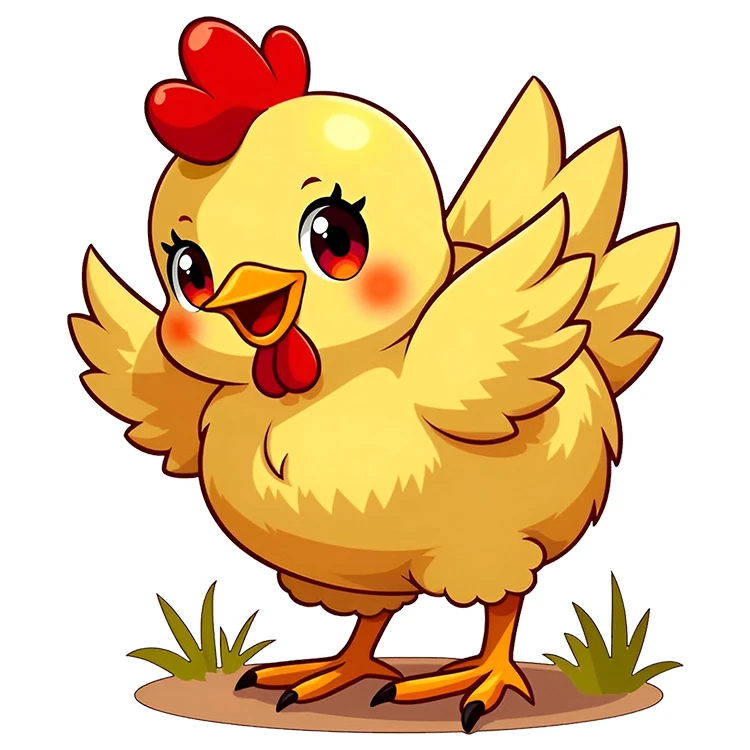 استیکر پارچه و لباس پاد آفرین مدل مرغ کد DKST608