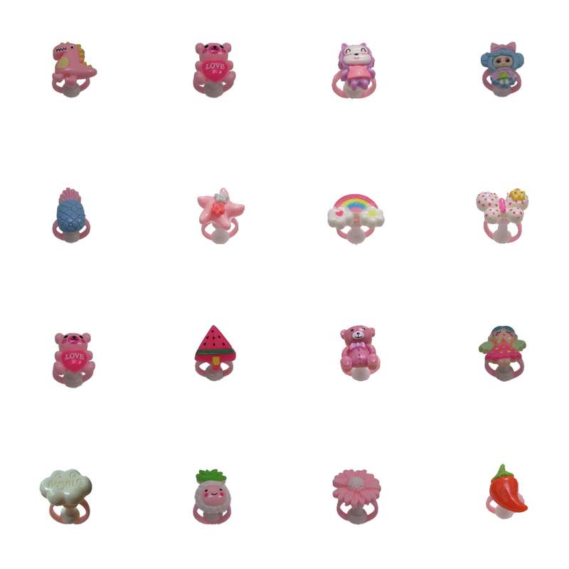 انگشتر دخترانه مدل رویایی کد b4 مجموعه 16 عددی