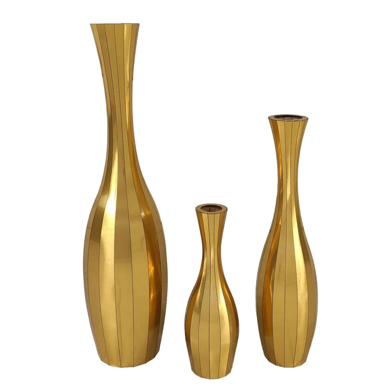 گلدان دکوری مدل S110 مجموعه 3 عددی
