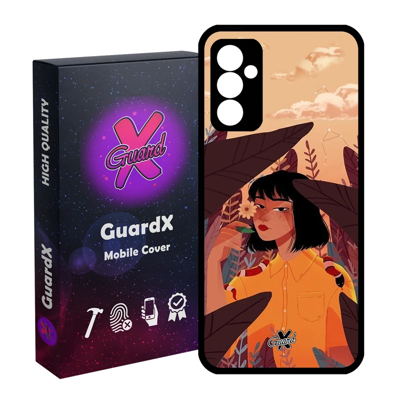 کاور گارد ایکس طرح Girl مدل Glass10327 مناسب برای گوشی موبایل سامسونگ Galaxy A34 / A34 5G