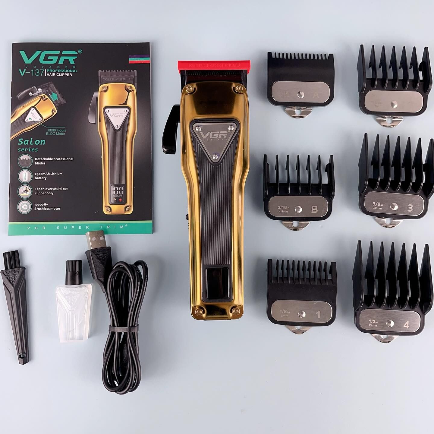 ماشین اصلاح موی سر وی جی ار مدل v-137 -  - 8